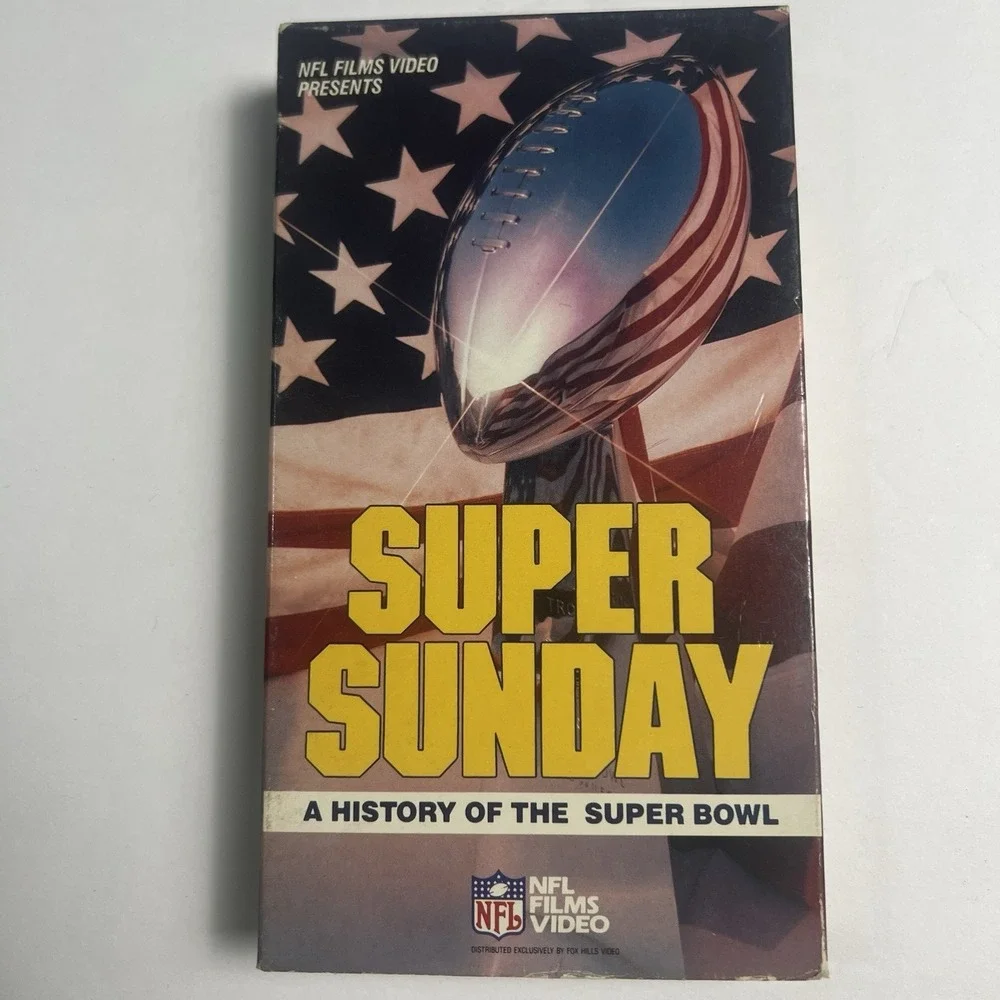 Super Sunday A History of the Super Bowl VHS 1987 NFL Films Video Hi-Fi